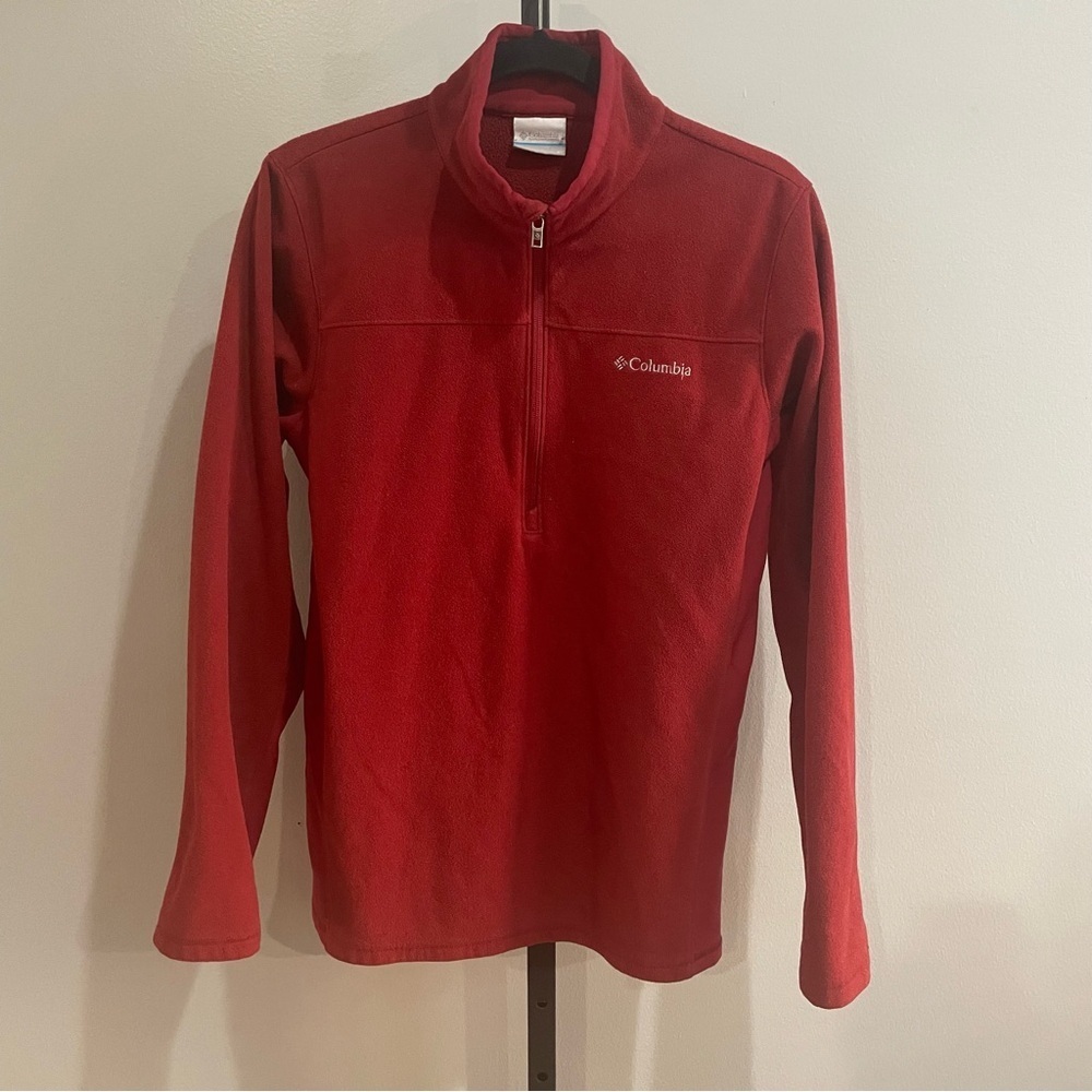Columbia Fleece Zip Up Red Size Small
